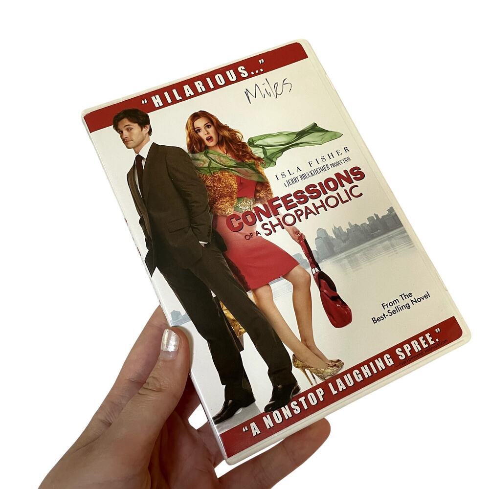 Confessions of a Shopaholic dvd movie good condition pen writing flaw date night